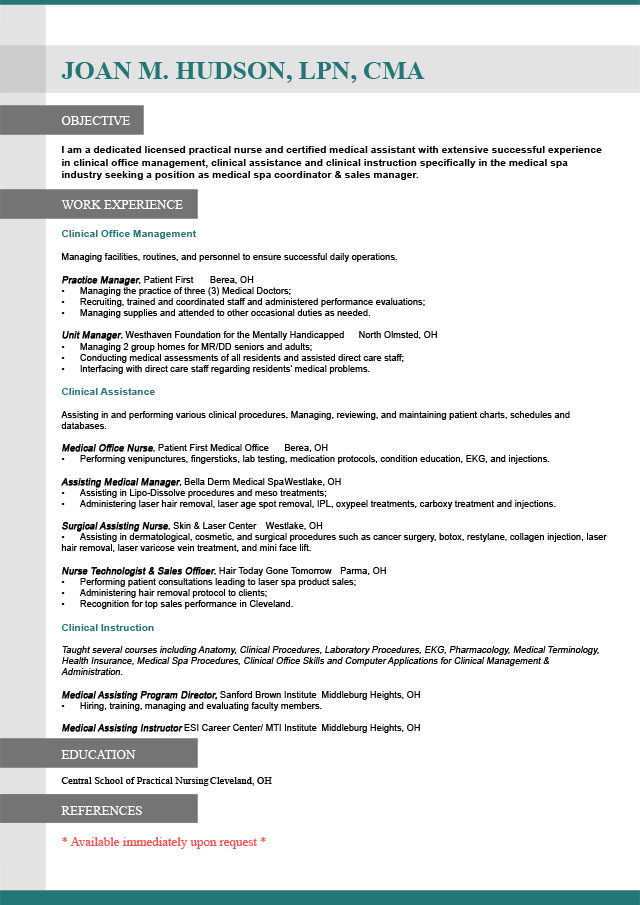 Resume examples for teachers changing careers